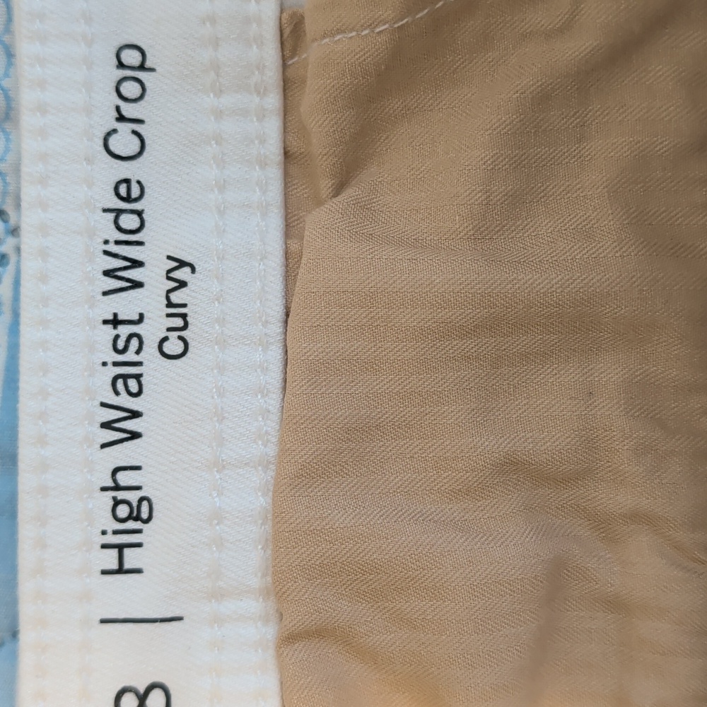 Talbot's Flawless High Waist Wide Crop Curvy Jeans Size 8 - Picture 4 of 4